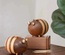 Wooden Bee Cute Crafts Cartoon Insect Toothbridge Tube